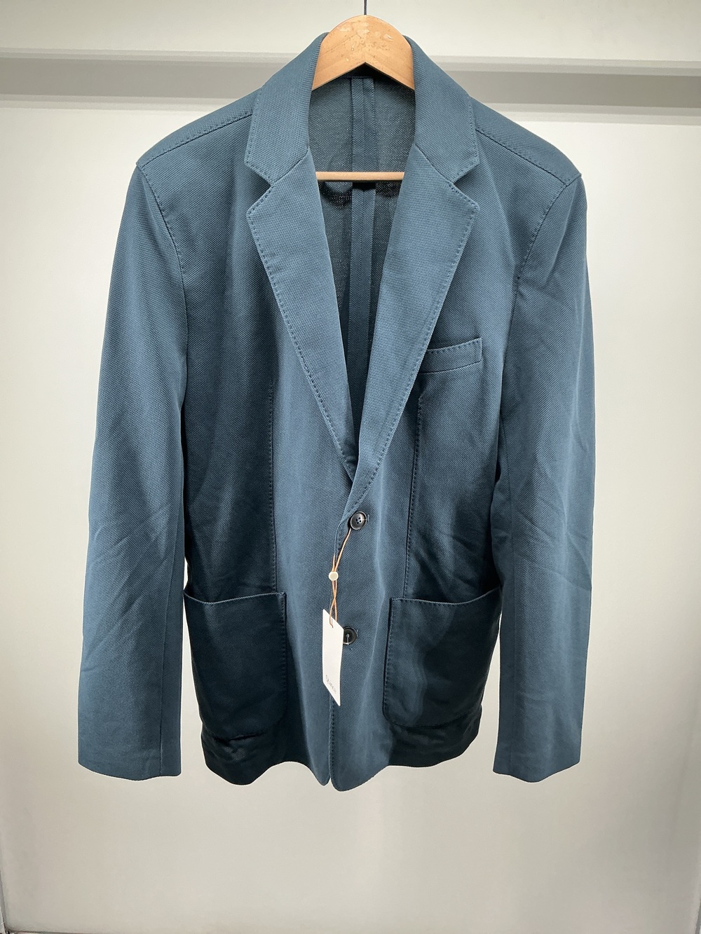 Cotton Pique Knit Blazer